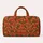 Terracotta Watermelon and Olive Leaf Rows for Sunny Summer Getaways and Picnic Escapes Quilted Weekend Bag - 6