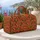 Terracotta Watermelon and Olive Leaf Rows for Sunny Summer Getaways and Picnic Escapes Quilted Weekend Bag - 5