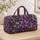 Lilac Watermelon Rosettes for Summer Getaways and Lavender Field Travel Escapes Quilted Weekend Bag - 4