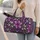 Lilac Watermelon Rosettes for Summer Getaways and Lavender Field Travel Escapes Quilted Weekend Bag - 2
