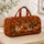 Autumn Pumpkin and Maple Leaf Motifs for Cozy Harvest Getaways and Fall Travel Quilted Weekend Bag - 4