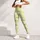 Soft Lime Green Wavy Lines for Yoga, Pilates, and Everyday Active Living Style Leggings - 4