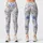 Blue And White Watercolor Florals For Yoga, Pilates, Commuting And Everyday Wear Leggings - 3