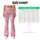 Soft Pink Gingham Hearts for Yoga, Pilates, Running and Everyday Casual Wear for Women Leggings - 7