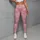 Soft Pink Gingham Hearts for Yoga, Pilates, Running and Everyday Casual Wear for Women Leggings - 4