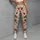 Red Strawberries and Pink Berry Blossoms for Fresh Everyday Fitness and Leisure Style Leggings - 5