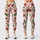 Red Strawberries and Pink Berry Blossoms for Fresh Everyday Fitness and Leisure Style Leggings - 3