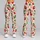 Red Strawberries and Pink Berry Blossoms for Fresh Everyday Fitness and Leisure Style Leggings - 9