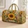 Sunny Sunflower Dragonfly Garden Blooms for Cheerful Weekend Getaways and Nature Lovers Quilted Weekend Bag - 1