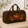 Copper Pumpkin And Golden Leaves for Cozy Autumn Getaways and Fall Travel Quilted Weekend Bag - 4