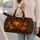 Copper Pumpkin And Golden Leaves for Cozy Autumn Getaways and Fall Travel Quilted Weekend Bag - 2