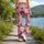 Pink Butterflies And Daisies For Yoga, Running, And Everyday Fitness Sessions For Women Leggings - 12