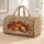 Folk Pumpkin Maple Leaves And Acorns For Cozy Autumn Weekend Getaways Quilted Weekend Bag - 1
