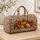 Folk Pumpkin Maple Leaves And Acorns For Cozy Autumn Weekend Getaways Quilted Weekend Bag - 4