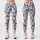 Monochrome Alphabet-Inspired Doodle Motifs for Pilates, Gym Sessions and Everyday Athleisure Leggings - 3