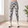 Monochrome Alphabet-Inspired Doodle Motifs for Pilates, Gym Sessions and Everyday Athleisure Leggings - 4