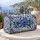 Cobalt Blue Rose And Snowy Pine Florals For Elegant Weekend Escapes And Holiday Travel Quilted Weekend Bag - 5