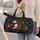Smiling Snowman And Decorated Christmas Tree For Cozy Winter Holiday Travel Days Quilted Weekend Bag - 2