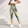 Golden Yellow And Forest Green Fern Leaves For Yoga Pilates And Everyday Wear Leggings - 5