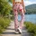 Coral Heart Motifs for Yoga, Pilates and Everyday Outings for Women Leggings - 12