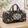 Ivory Peony Blooms for Chic Travel, Weekend Getaways and Everyday City Escapes Quilted Weekend Bag - 4