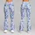 Blue And White Damask Florals For Yoga, Pilates, And Everyday Studio-To-Street Style Leggings - 9