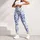 Blue And White Damask Florals For Yoga, Pilates, And Everyday Studio-To-Street Style Leggings - 5