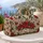 Poinsettia Candy Canes and Evergreen Sprigs for Festive Holiday Travel and Getaways Quilted Weekend Bag - 5