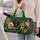 Jungle Dog Portraits with Tropical Flowers for Beach Days and Weekend Travel Getaways Quilted Weekend Bag - 2