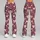 Mint Peach Heart Scatter for Yoga, Pilates, and Everyday Casual Outings Leggings - 9