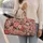 Blush Rose Blossoms And Candy Canes For Romantic Winter Getaways And Holiday Travel Quilted Weekend Bag - 2