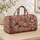 Blush Rose Blossoms And Candy Canes For Romantic Winter Getaways And Holiday Travel Quilted Weekend Bag - 4