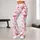 Coral and Blush Bow Motifs for Yoga, Pilates, Commuting and Everyday Errands Leggings - 11