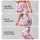 Coral and Blush Bow Motifs for Yoga, Pilates, Commuting and Everyday Errands Leggings - 2