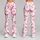 Coral and Blush Bow Motifs for Yoga, Pilates, Commuting and Everyday Errands Leggings - 9