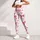 Coral and Blush Bow Motifs for Yoga, Pilates, Commuting and Everyday Errands Leggings - 5
