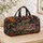 Psychedelic Camper Van Neon Colors for Festival Travel and Weekend Adventures Quilted Weekend Bag - 4