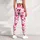 Pink Heart Motifs for Yoga, Pilates and Everyday Wear for Women Leggings - 5