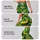 Emerald Yellow Black Brushstrokes for Yoga Pilates and Casual Activewear Leggings - 2
