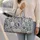 Indigo Seashells, Starfish and Harbor Shells for Coastal Beach Getaways and Summer Travel Quilted Weekend Bag - 2
