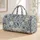 Indigo Seashells, Starfish and Harbor Shells for Coastal Beach Getaways and Summer Travel Quilted Weekend Bag - 1