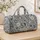 Indigo Seashells, Starfish and Harbor Shells for Coastal Beach Getaways and Summer Travel Quilted Weekend Bag - 4