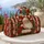 Vintage Santa Holly And Candy Stripes For Cozy Christmas Holiday Getaways Quilted Weekend Bag - 5