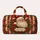 Vintage Santa Holly And Candy Stripes For Cozy Christmas Holiday Getaways Quilted Weekend Bag - 6