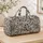 Black And Ivory Giraffe Doodles For Playful Travel And Everyday Weekend Getaways Quilted Weekend Bag - 4