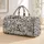 Black And Ivory Giraffe Doodles For Playful Travel And Everyday Weekend Getaways Quilted Weekend Bag - 1