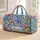 Cobalt Botanical Watermelon Foliage for Sunny Beach Days and Relaxed Weekend Getaways Quilted Weekend Bag - 1