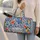 Cobalt Botanical Watermelon Foliage for Sunny Beach Days and Relaxed Weekend Getaways Quilted Weekend Bag - 2