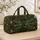 Woodland Dragonflies and Wildflowers for Rustic Nature-Loving Outdoor Getaways Quilted Weekend Bag - 4