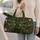 Woodland Dragonflies and Wildflowers for Rustic Nature-Loving Outdoor Getaways Quilted Weekend Bag - 2